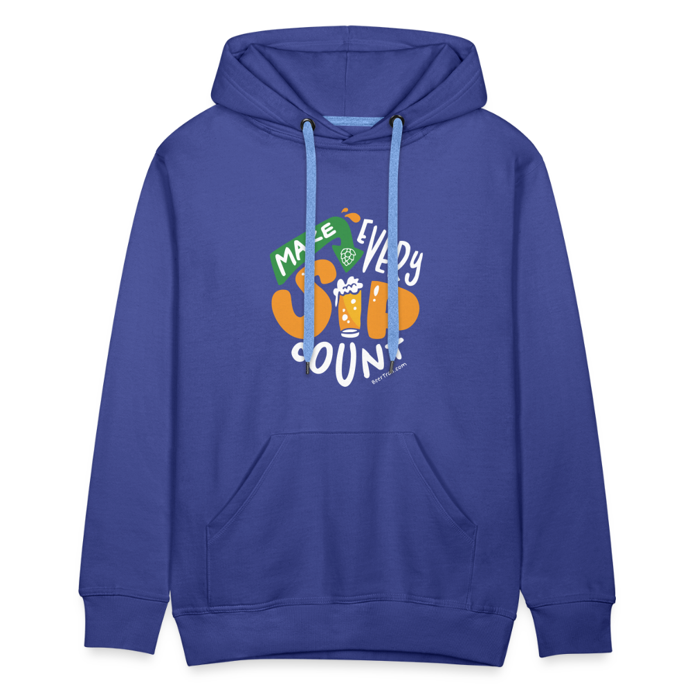 Make Every Sip Count Men's Hoodie - royal blue