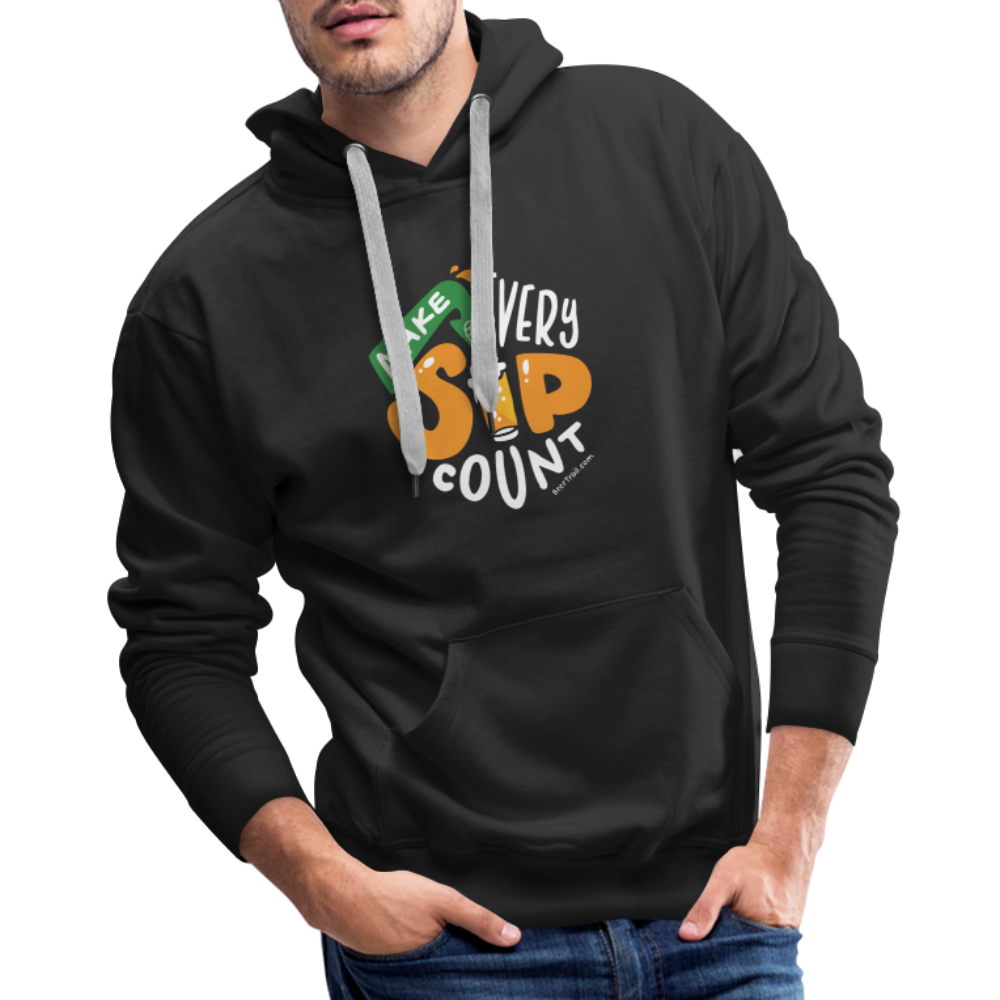 Make Every Sip Count Men's Hoodie - black