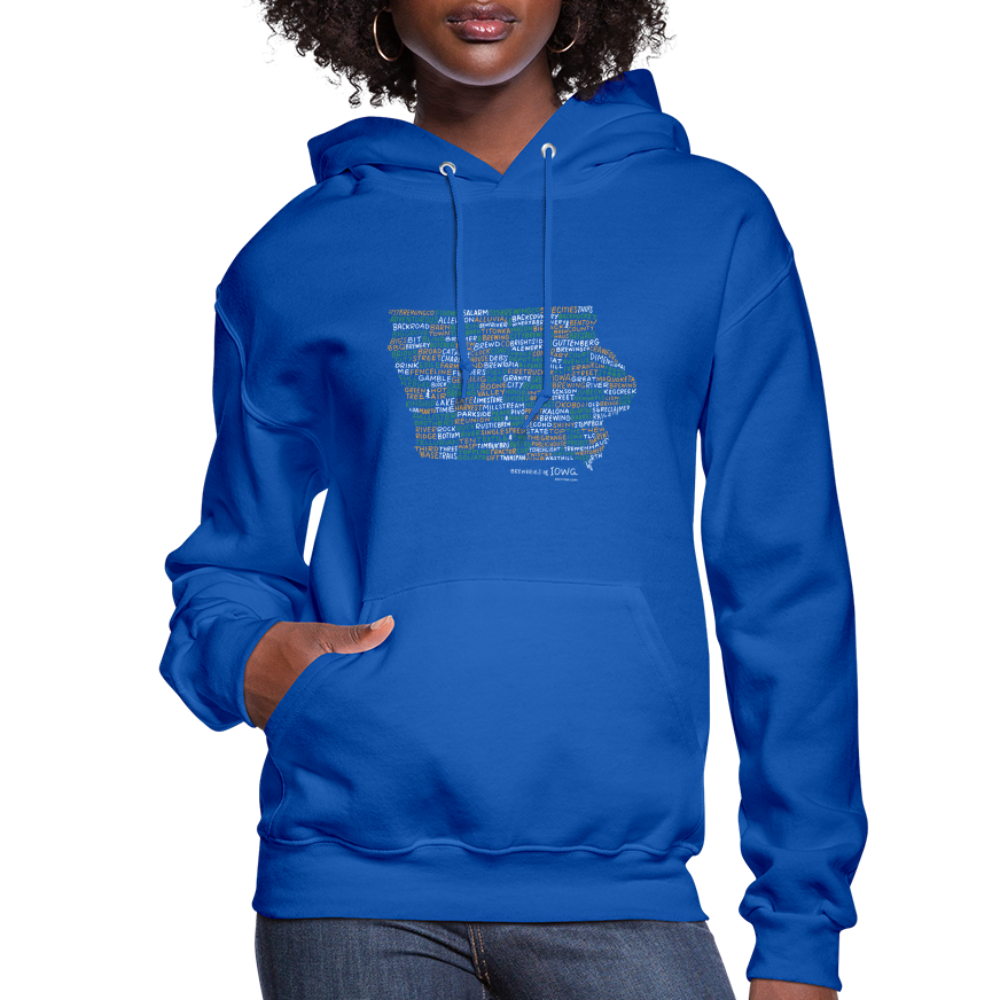 Iowa Brewery Women's Hoodie - royal blue