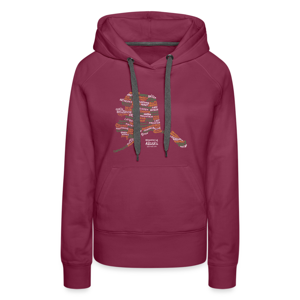 Alaska Brewery Women's Hoodie - burgundy