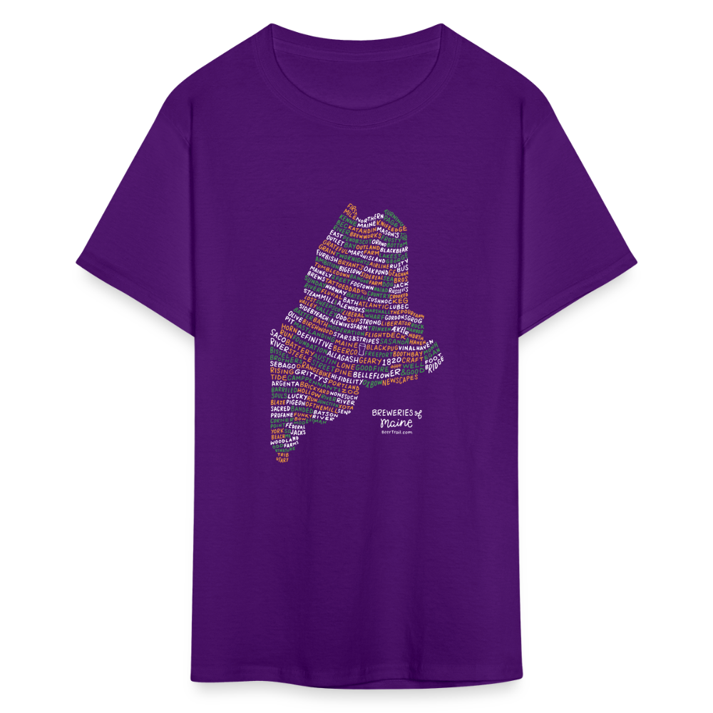 Maine Brewery T-Shirt - purple