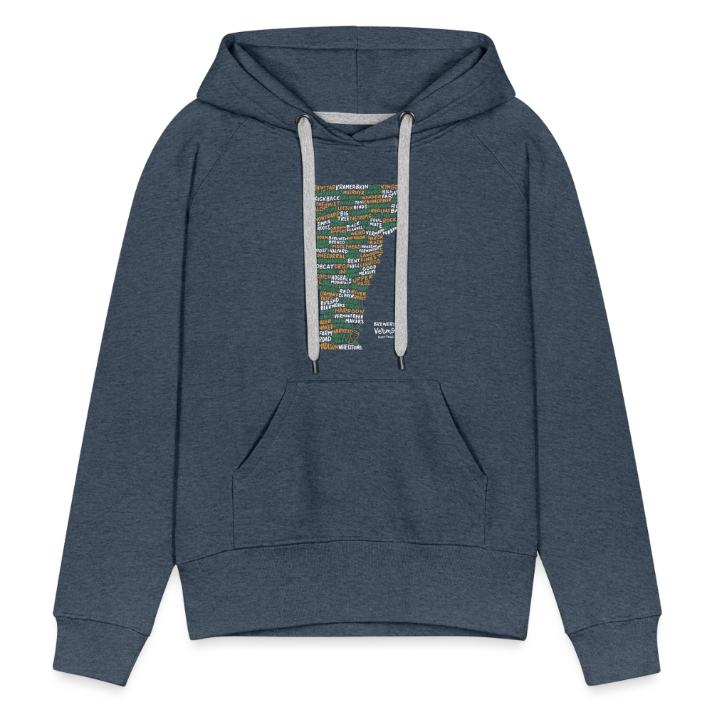 Vermont Brewery Women's Hoodie - heather denim