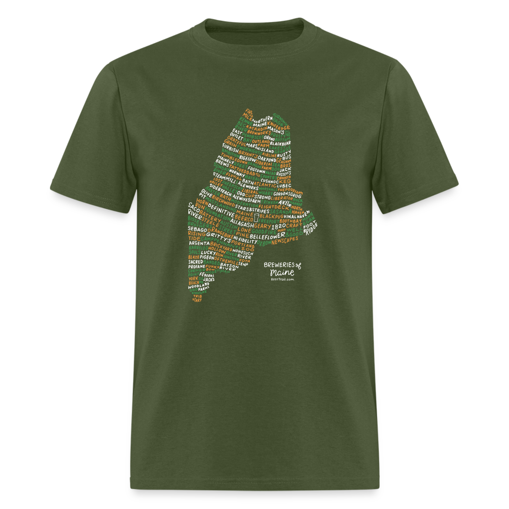 Maine Brewery T-Shirt - military green