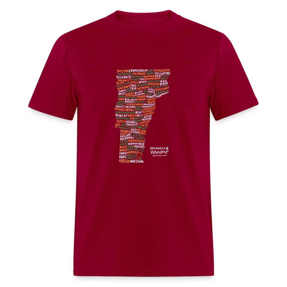 Vermont Brewery T-Shirt - dark red