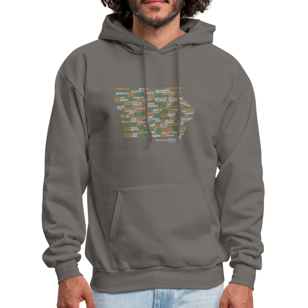 Iowa Brewery Men's Hoodie - asphalt gray