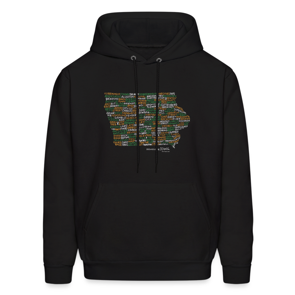 Iowa Brewery Men's Hoodie - black