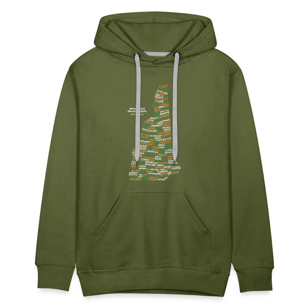 New Hampshire Brewery Men's Hoodie - olive green