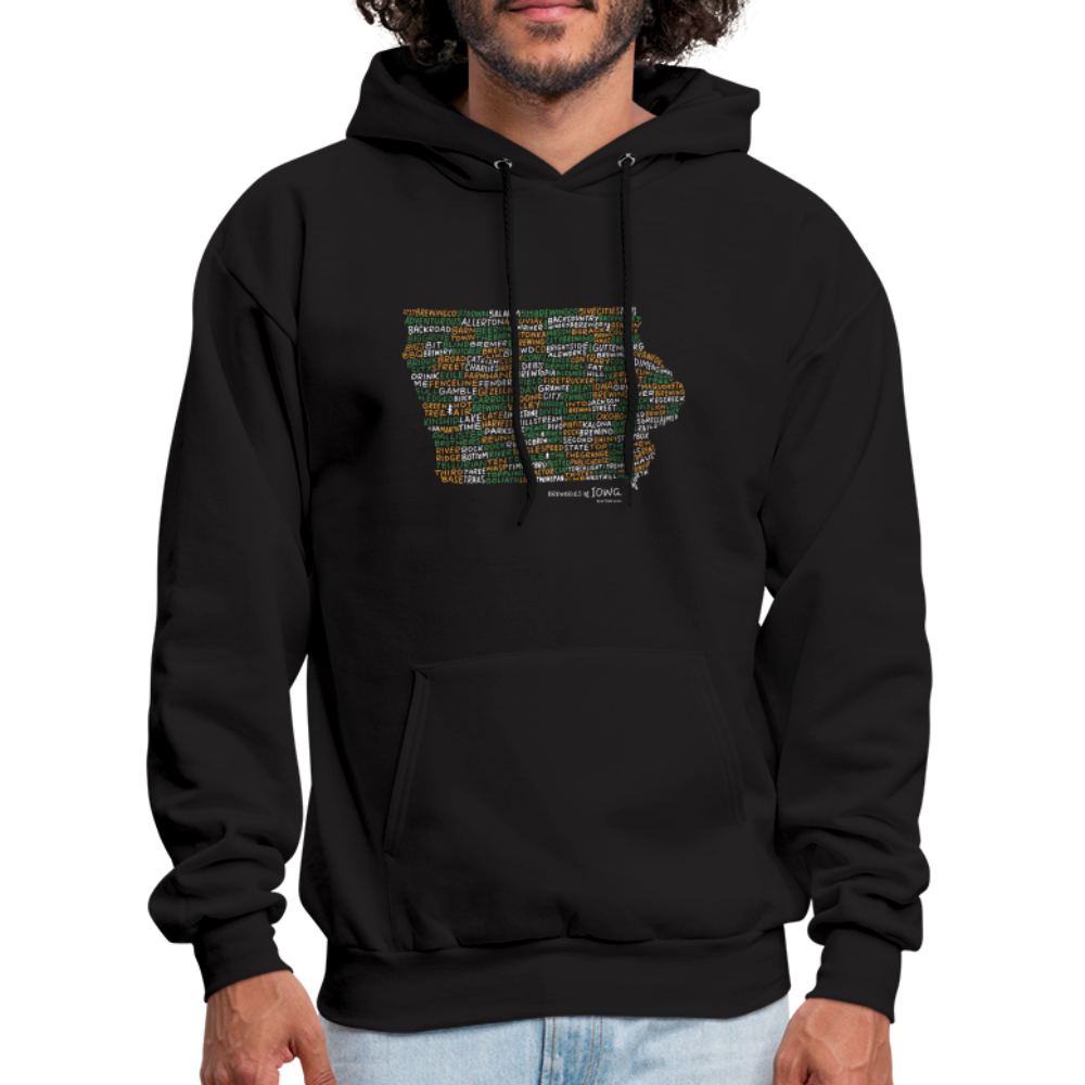 Iowa Brewery Men's Hoodie - black