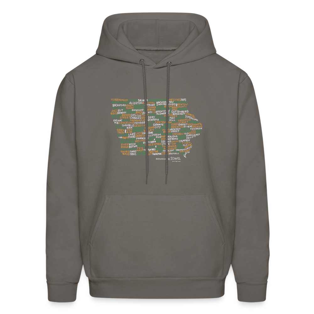 Iowa Brewery Men's Hoodie - asphalt gray