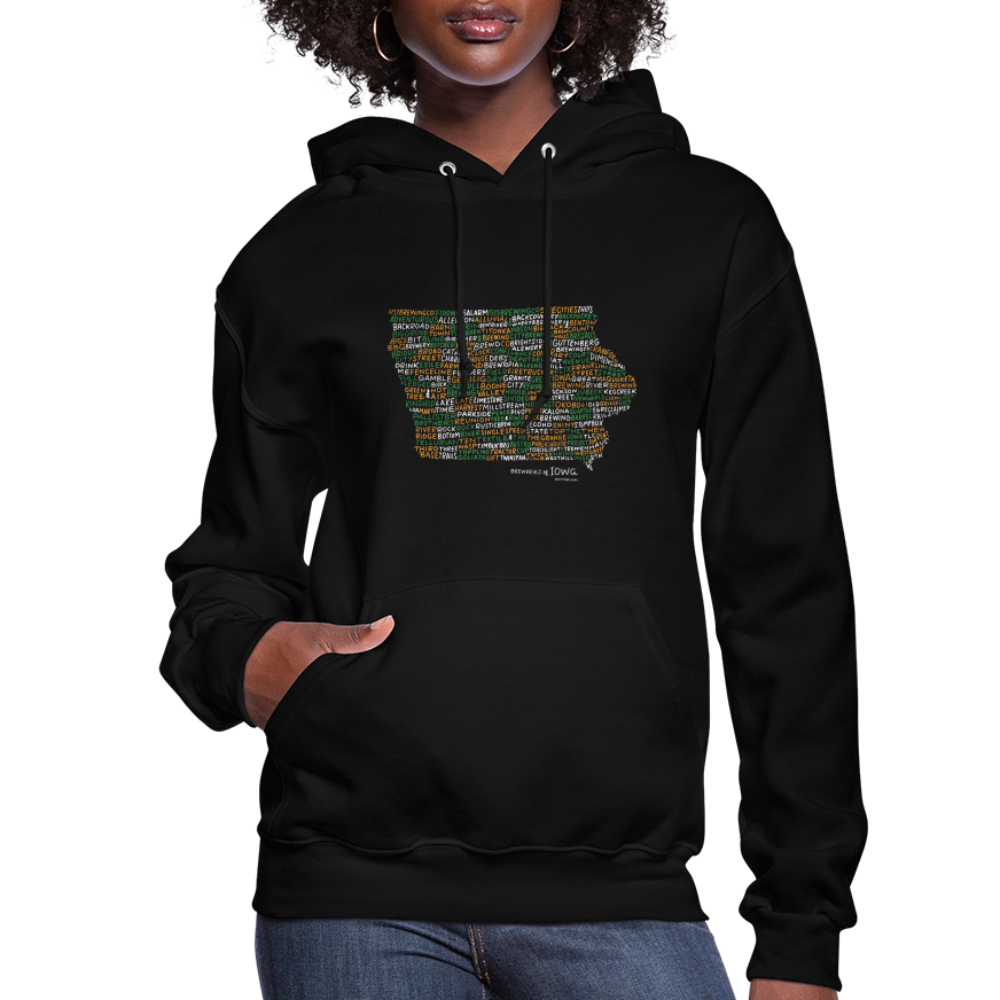 Iowa Brewery Women's Hoodie - black