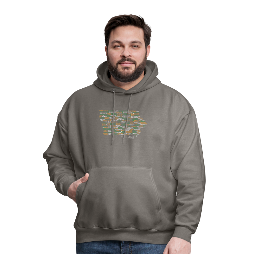 Iowa Brewery Men's Hoodie - asphalt gray