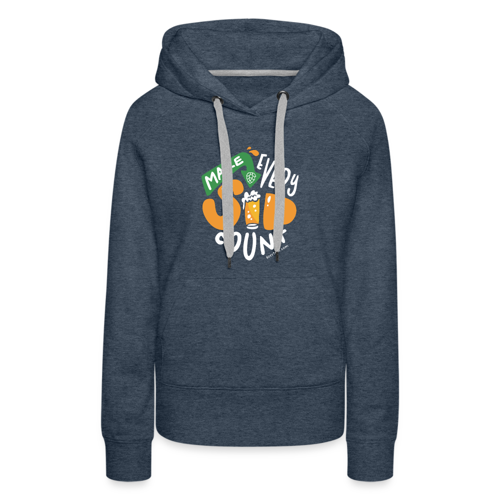 Make Every Sip Count Women's Hoodie - heather denim